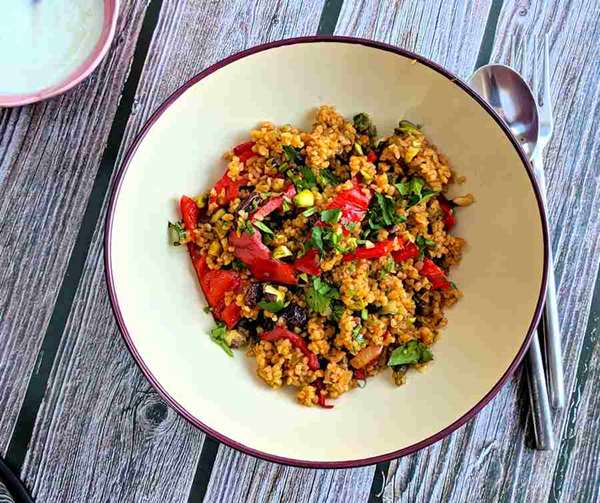 Bulgur Wheat Pilaf Recipe Cuisine Fiend